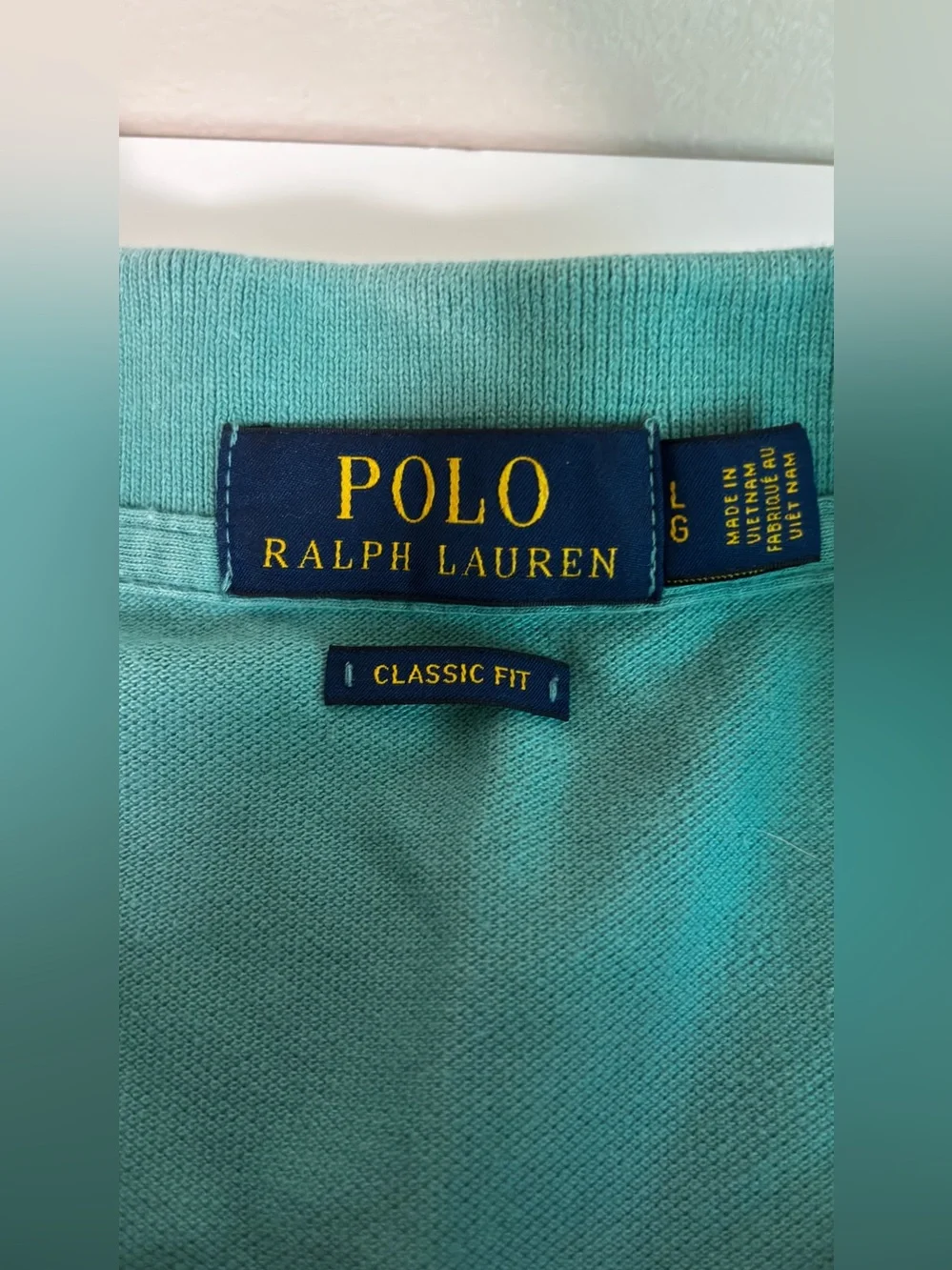 Ralph Lauren Men’s Teal Polo with Purple Pony